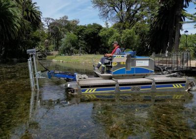 Limpieza Lago Parque Rodó